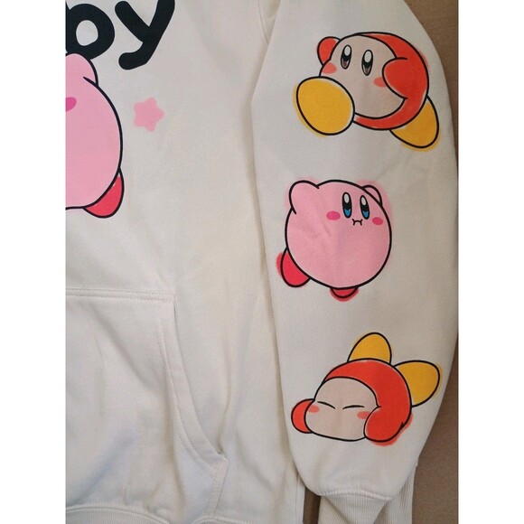 Kirby Men's Graphic Print Fleece Pullover Hoodie Size MEDIUM (38-40) - Picture 2 of 8